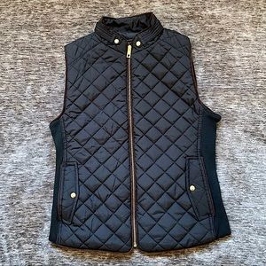 Black Puffer Vest Size S